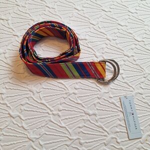 Tommy Hilfiger Women's Multicolor Striped Belt